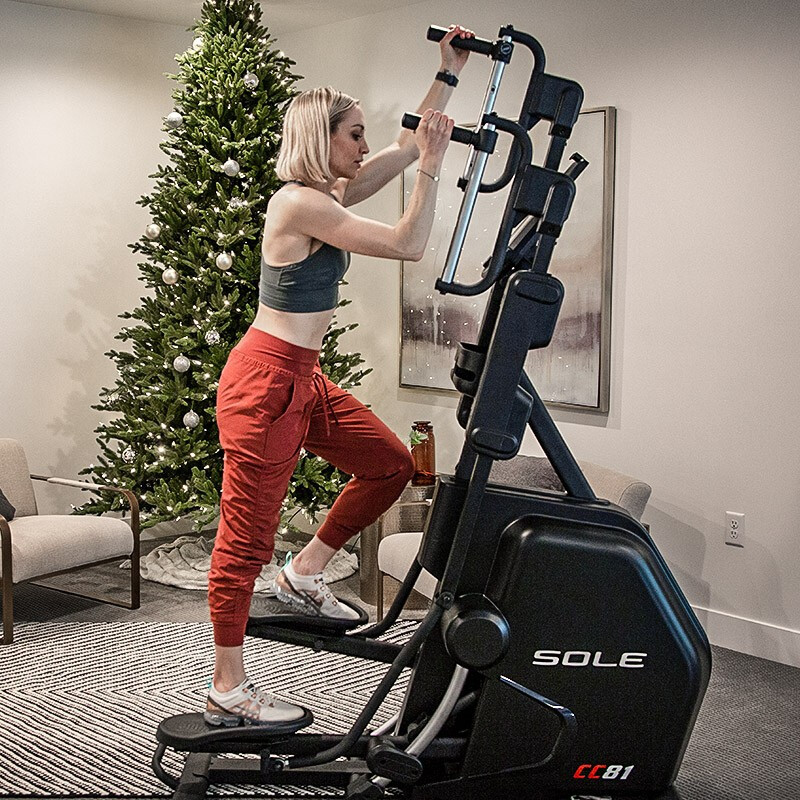 速尔sole 商用攀登机登山机漫步机椭圆机椭圆仪健身房健身cc81