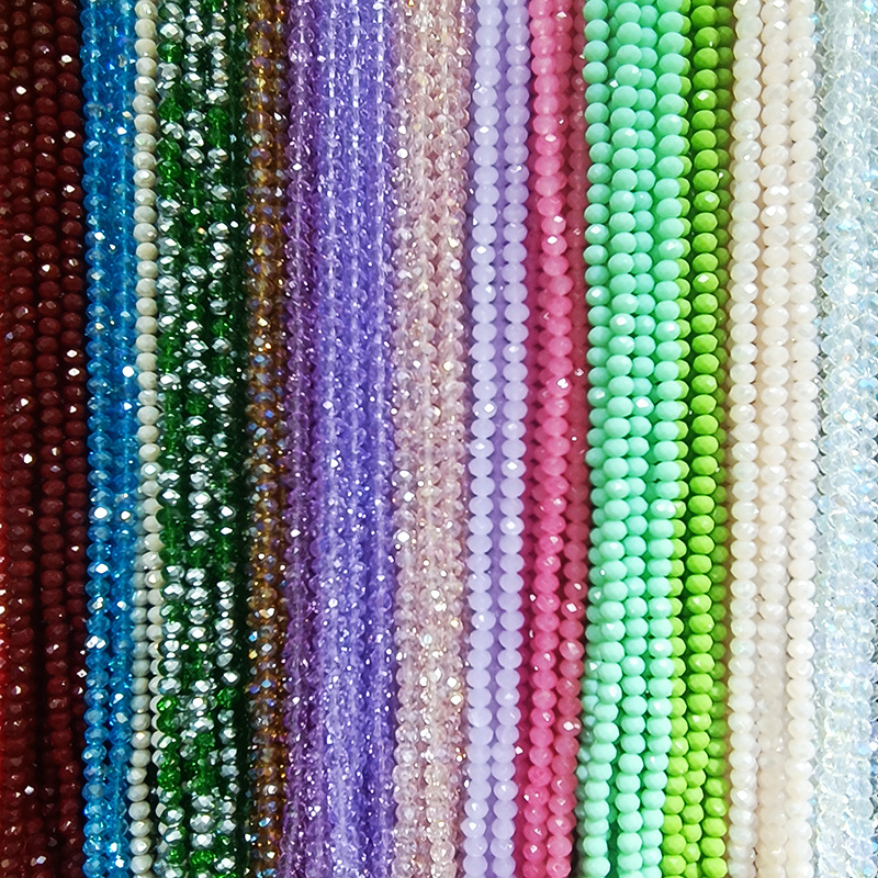 Flat Beads Jingjing Micro Glass Bead Handmade DIY Beaded Loose Beads Curtain Clothing Accessories Bracelet Necklace Accessories