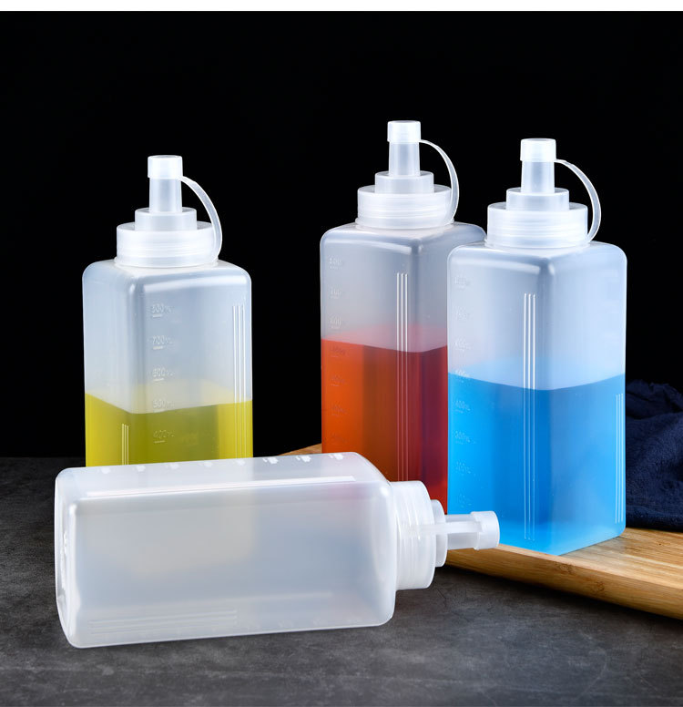 塑料挤酱瓶大口径果酱番茄沙拉酱汁瓶子酱料瓶商用大容量加厚大号