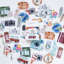 一个人的旅行可爱卡通手帐日记贴纸成长手册相册diy装饰素材贴画