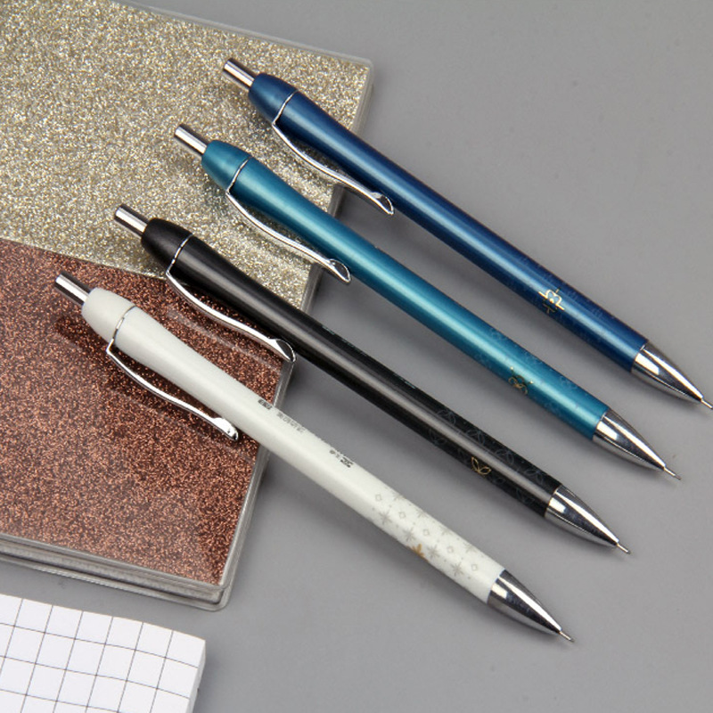 天卓02390自动铅笔小学生免削铅笔金属笔夹活动铅笔办公绘图笔