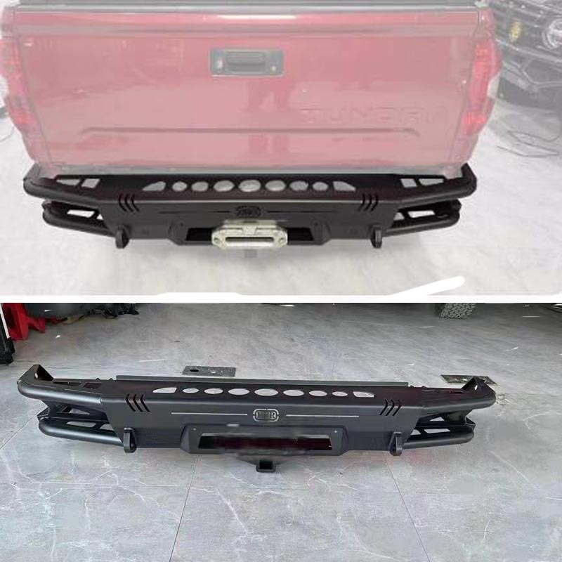 适用14-21年丰田坦途tundra后杠竞技后保险杠苔原绞盘架后护杠