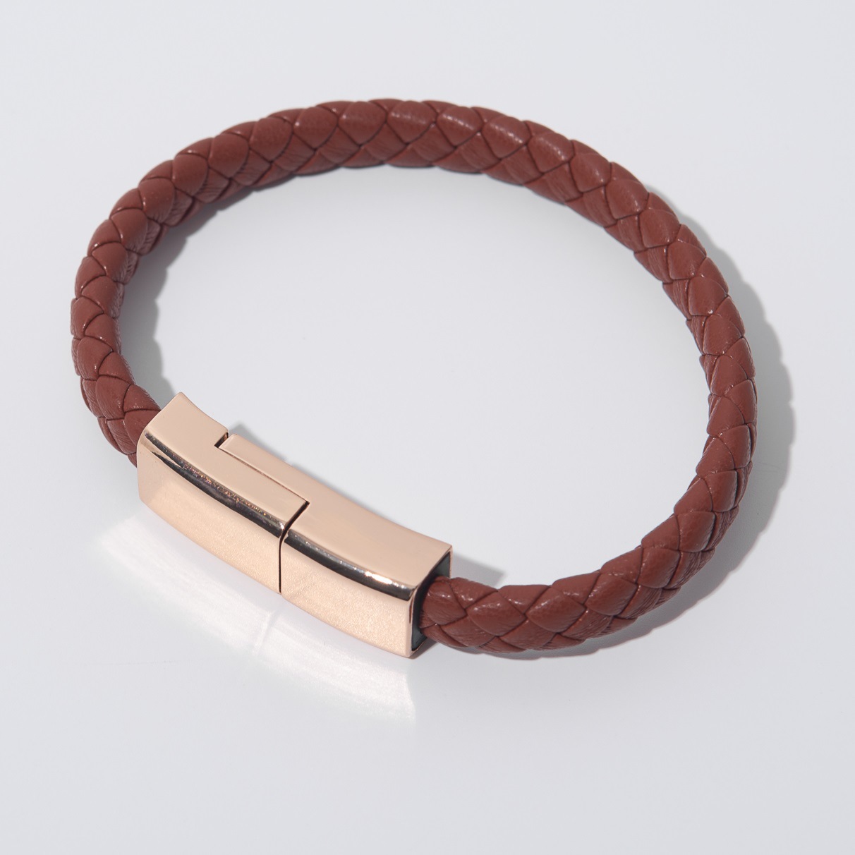 Leather Woven Creative Data Cable Bracelet USB Data Cable Bracelet