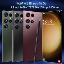 跨境手机S23 Ultra内置笔 7.3寸 八核 5+13mp 真4G 安卓8.1(3+64)