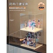 盲盒收纳展示架泡泡玛特展示盒亚克力透明防尘手办收纳盒子铁萌主