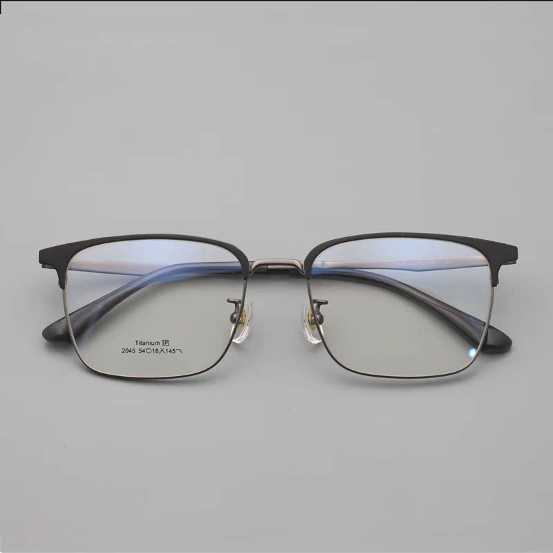 质感好男士大框β钛复古眼镜架眉线百搭不挑脸型文艺图腾功能批发