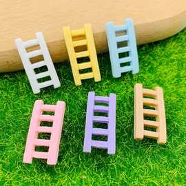 仿真迷你梯子栅栏树脂饰品配件DIY奶油胶手机壳趣味摆件装饰贴片