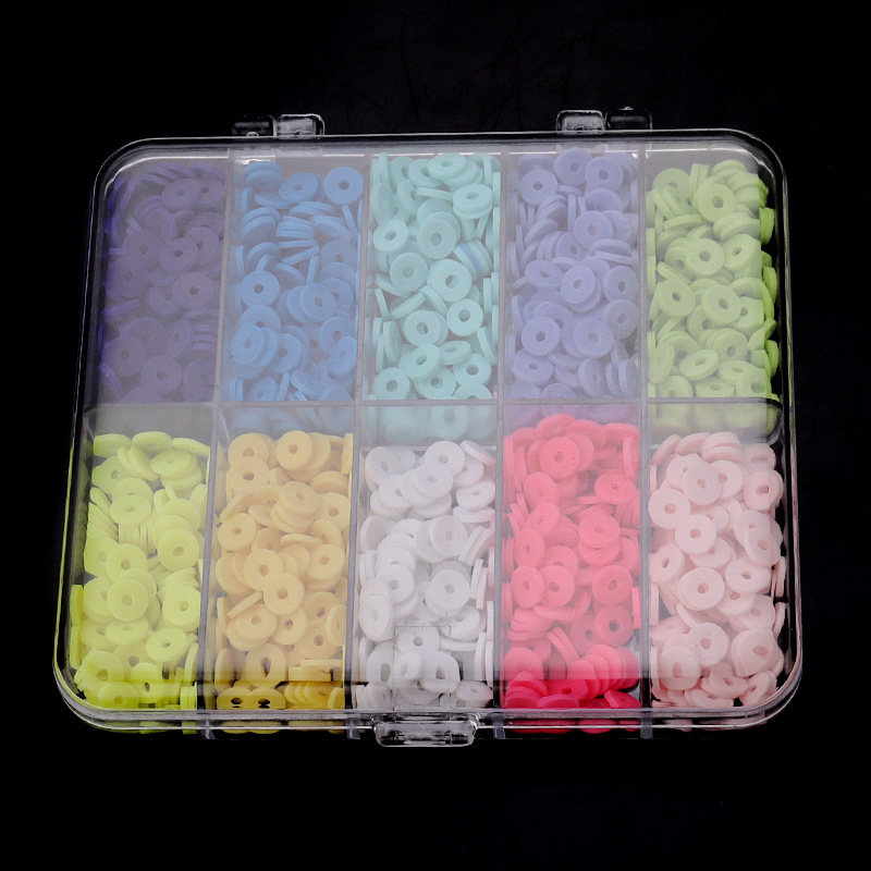 Square Plastic Storage Box Transparent Fixed Grid Spare Parts Box Diy Handmade Jewelry Accessories 0772