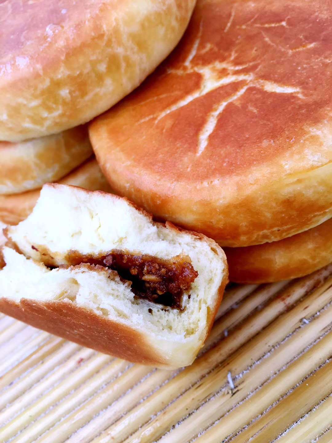 胶东大花饽饽山东威海纯手工老婆媳妇饼文登大喜饼花生馅饼