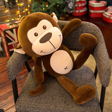 新款猴子公仔羽绒棉猩猩抱枕抓机娃娃剪刀机毛绒玩具大号玩偶批发