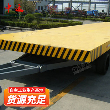 图片展示16米重型平板拖车 16米重型平板拖车效果