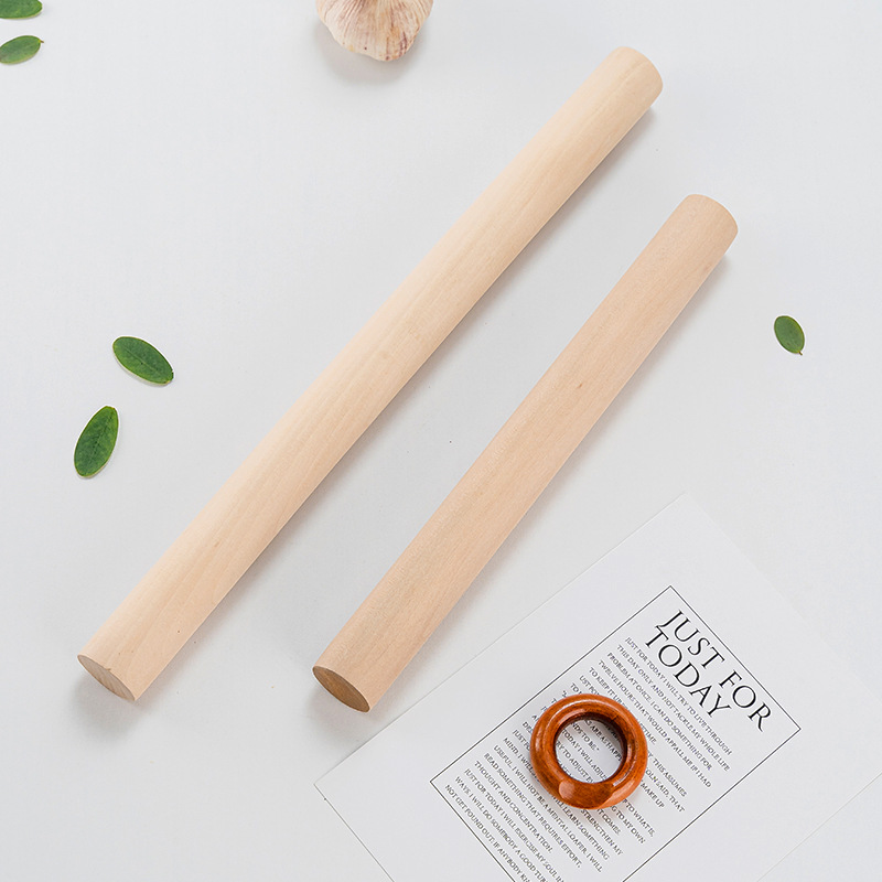 Theaceae Paint-Free Wax-Free Roller Rolling Pin Wooden Rolling Pin Water Dumpling Wrapper Rolling Pin Rolling Stick Baking Tool Good Helper