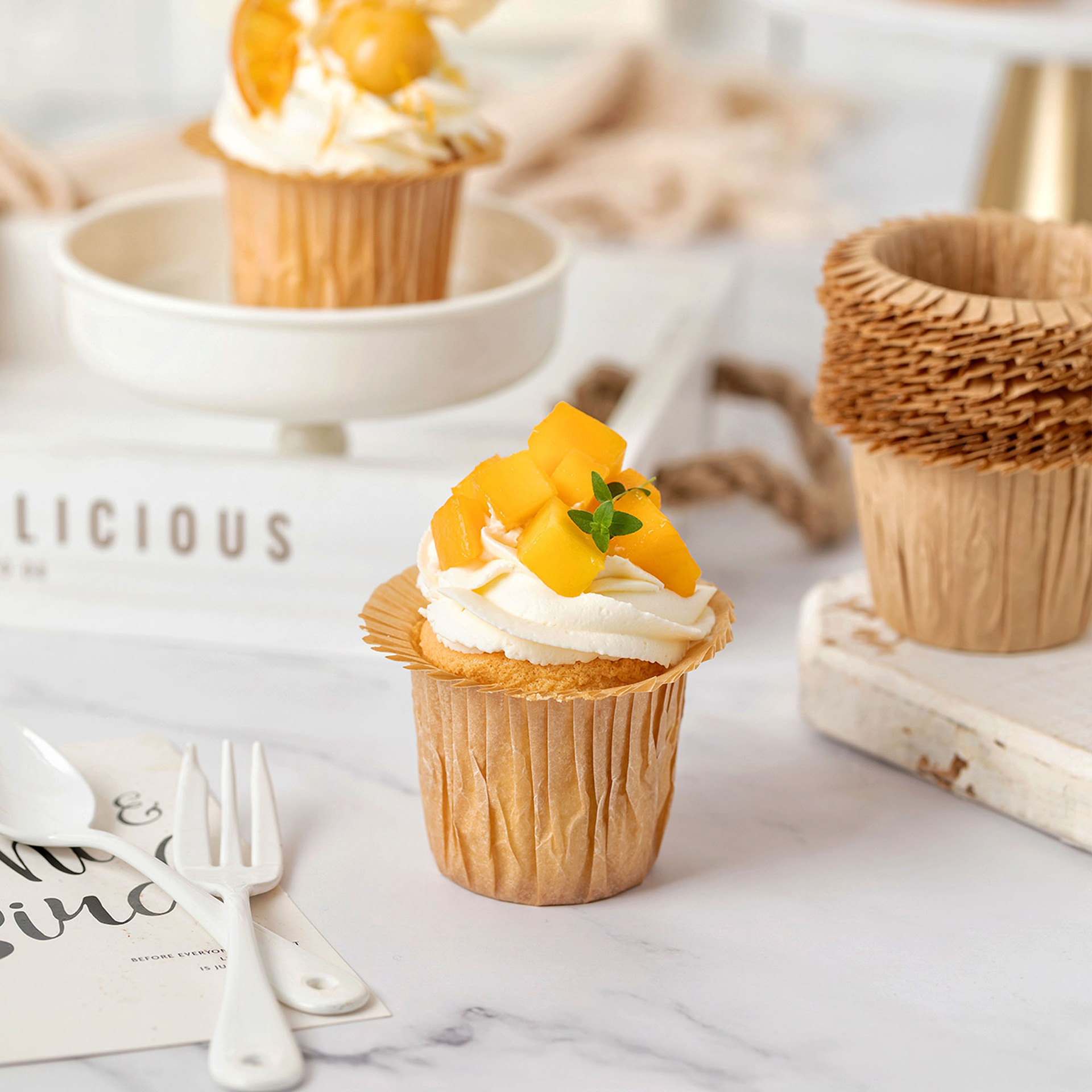 ins风帽子纸杯网红杯子蛋糕卷边杯马芬杯礼貌纸托30只