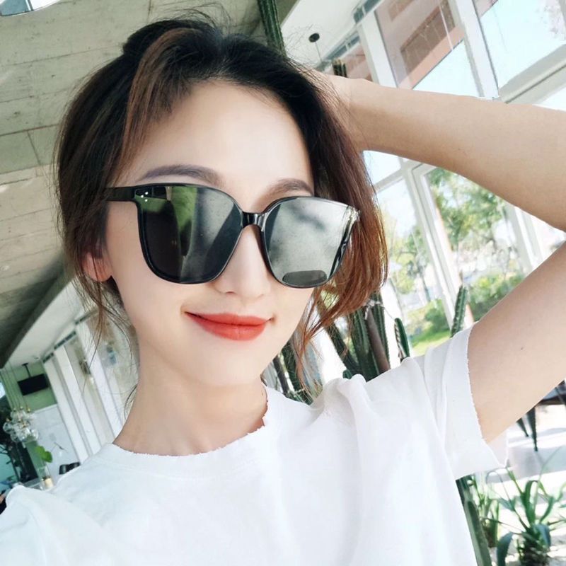 2022 New round Face Trendy Sunglasses for Women G M Sunglasses for Women Big Frame Celebrity Same Style Internet-Famous and Vintage Korean-Style Glasses