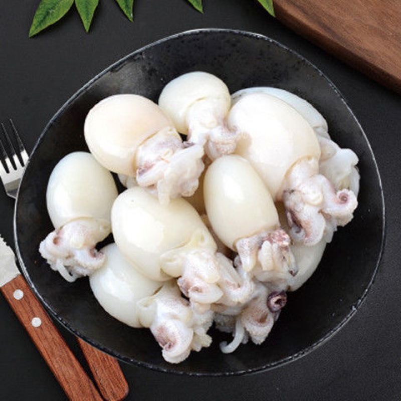 墨鱼仔新鲜海捕鲜活冷冻小乌贼章鱼仔海鲜速冻花枝墨斗鱼火锅食材