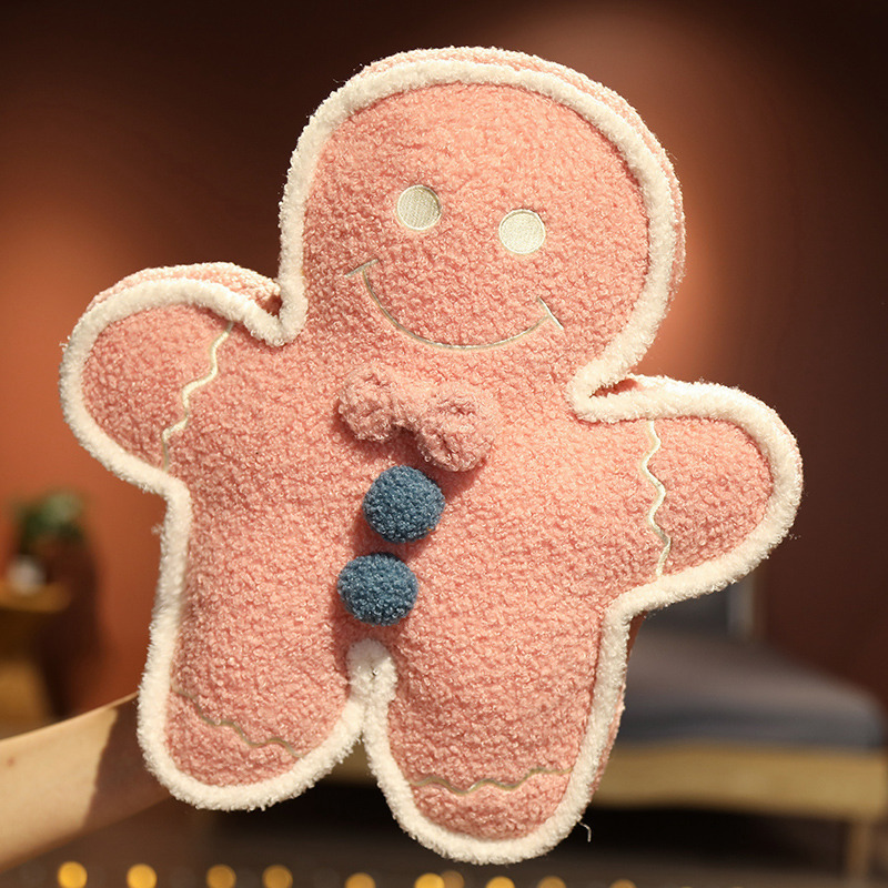 柔软姜饼人抱枕女生睡觉鸡蛋面包人公仔可爱娃娃儿童毛绒玩具玩偶