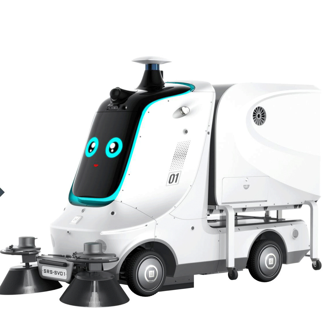 0成交0台蜗小白全自动无人驾驶室外清扫机器人强力清扫喷淋抑尘多场地