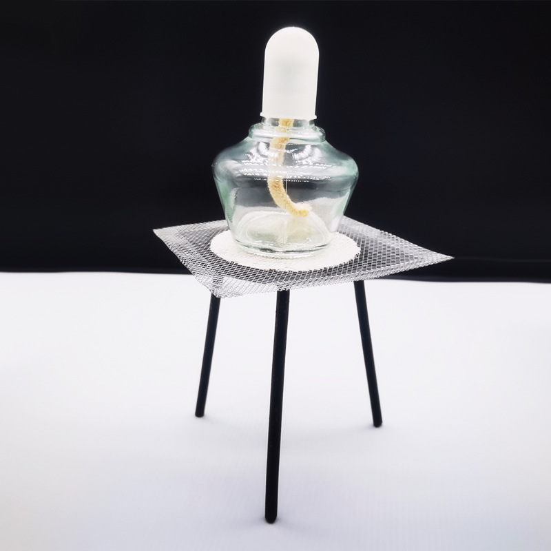 酒精灯石棉网三脚架加热套装 中小学教学仪器实验室器材