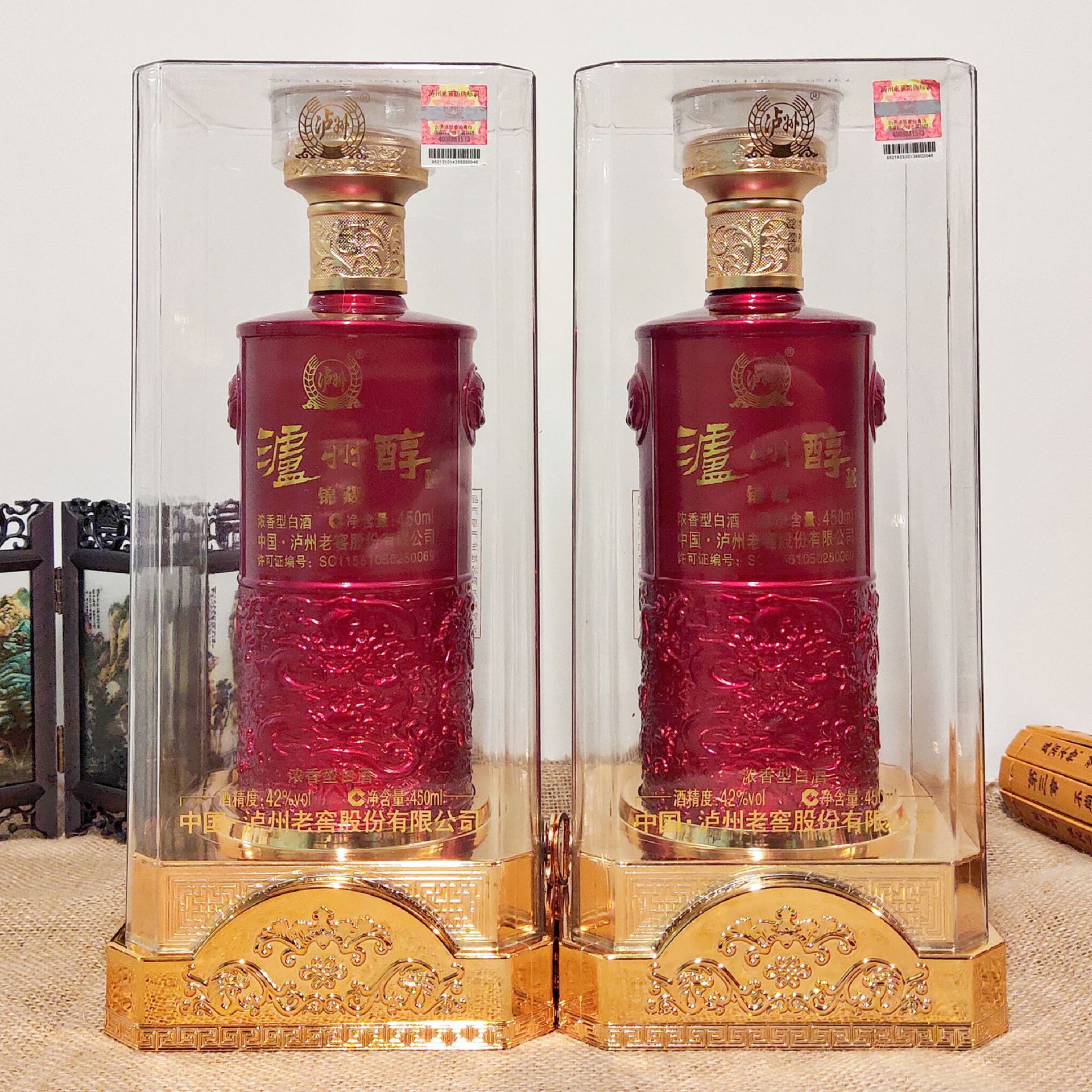 整箱白酒批发42度浓香型泸州醇锦藏白酒礼盒装一件代发节日送礼