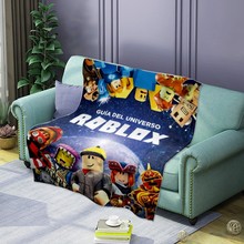 3D新款ROBLOX柔软舒适罗布乐思午睡毯法兰绒印花保暖睡觉毛毯