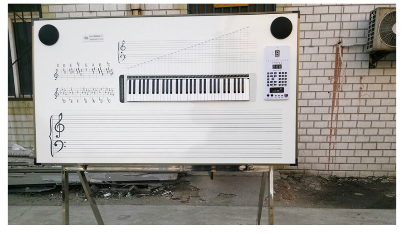可定制音乐电教板 单双喇叭五线谱示教板 教学器材音乐电教板