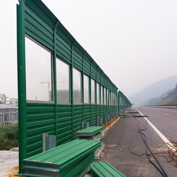 高速公路隔音护栏工地噪音护栏高架桥防护栏工厂小区围墙隔音围挡