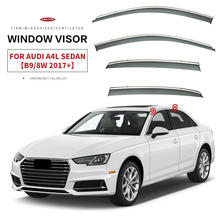 适用2000-至今奥迪A4车窗晴雨挡雨板雨眉Audi a4 Window visor