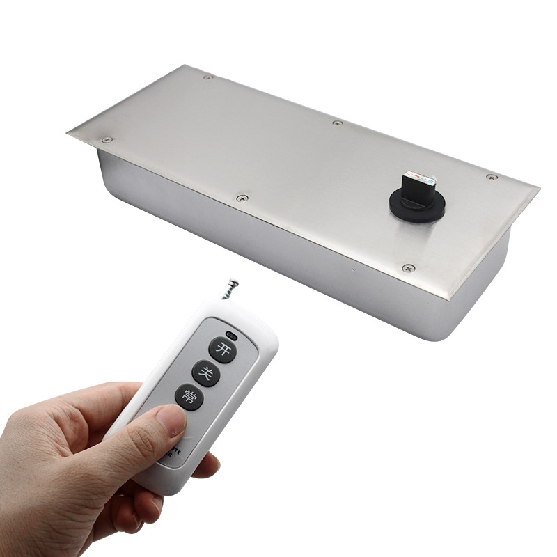 电动地弹簧玻璃自动平开门机组双向180度隐藏式150kg地弹璜闭门器