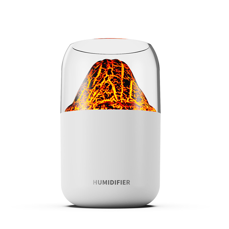 2023 New Planet Volcano Humidifier Home Bedroom Seven-Color Ambience Light Ultrasonic Aroma Diffuser Desktop Mute Aroma Diffuser