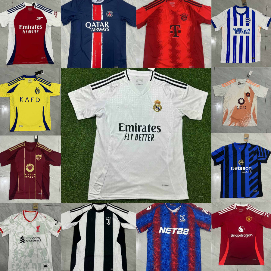 2425俱乐部皇马ac阿森纳巴曼联萨球衣主客场成人短袖足球服