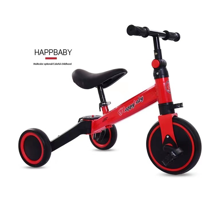 Balance Bike (for Kids) Three-Wheeled Bicycle Men and Women Baby's Toy Car Dual-Use Folding Walker Three-in-One Scooter