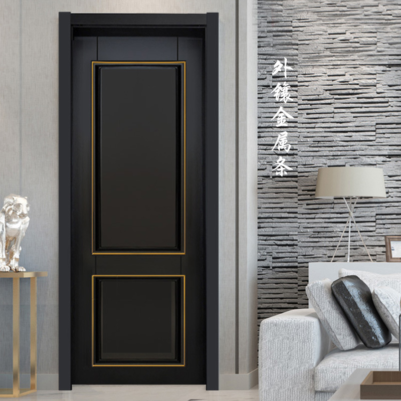 厂家直销 轻奢实木复合木门 室内烤漆门卧室套装生态门新中式家用