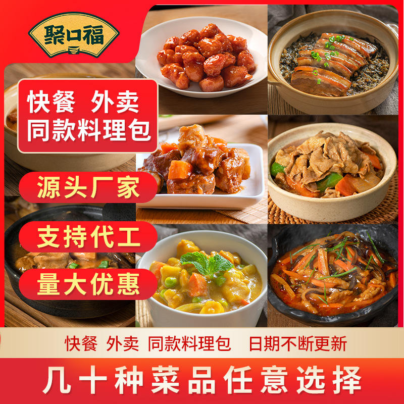 嘉乐聚口福餐饮外卖料理包速食半成品调理包预制菜方便快餐混批发