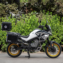 适用于贝纳利复古幼狮250bj250 改装铝箱铝合金三箱边箱支架防水