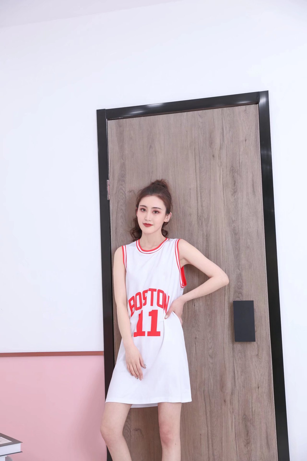 厂家直批女生篮球服长背心圆领透气篮球衣长袖单衣棒球高尔夫球裙