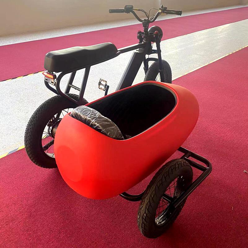 胖胎自行车 电动自行车 带斗边三轮自行车 三轮侉子