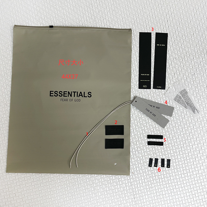 fog fear of god essentials辅料领标标签吊牌服装辅料布标-阿里巴巴