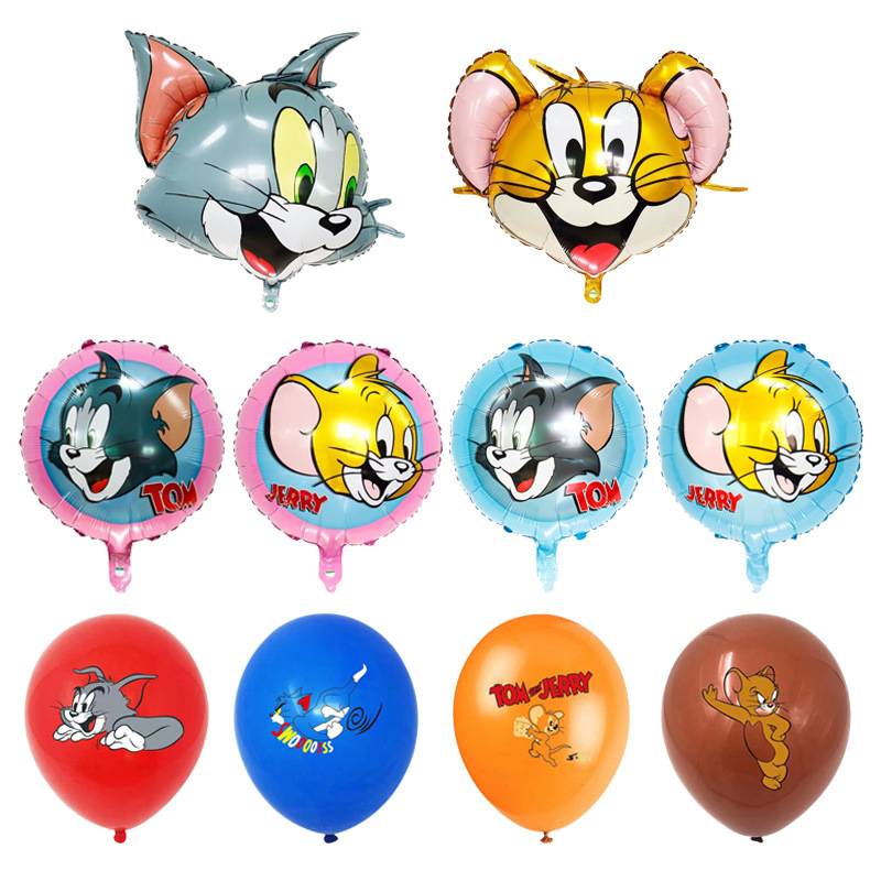 tom and jerry猫和老鼠气球卡通汤姆杰瑞猫鼠之战宝宝生日乳胶球