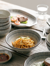日式面碗汤碗拉面碗大号陶瓷斗笠碗复古日韩好看的碗吃面条碗餐具