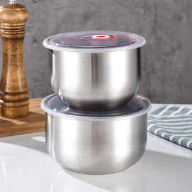 汤盒不锈钢保鲜碗带盖便当盒家用冰箱泡面碗上班族饭盒水果盒子好