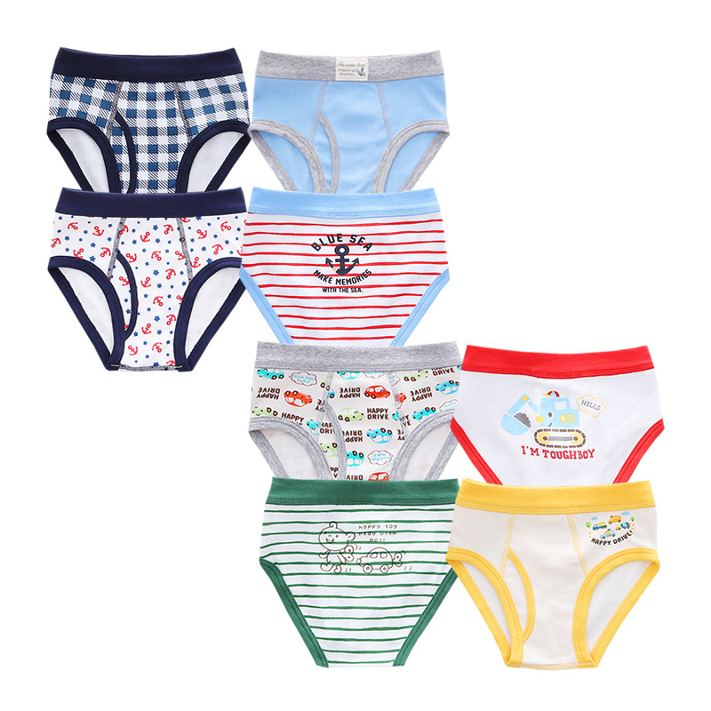 吸汗新款日系工厂现货儿童内裤三角裤男孩棉三角裤宝宝中大童短裤