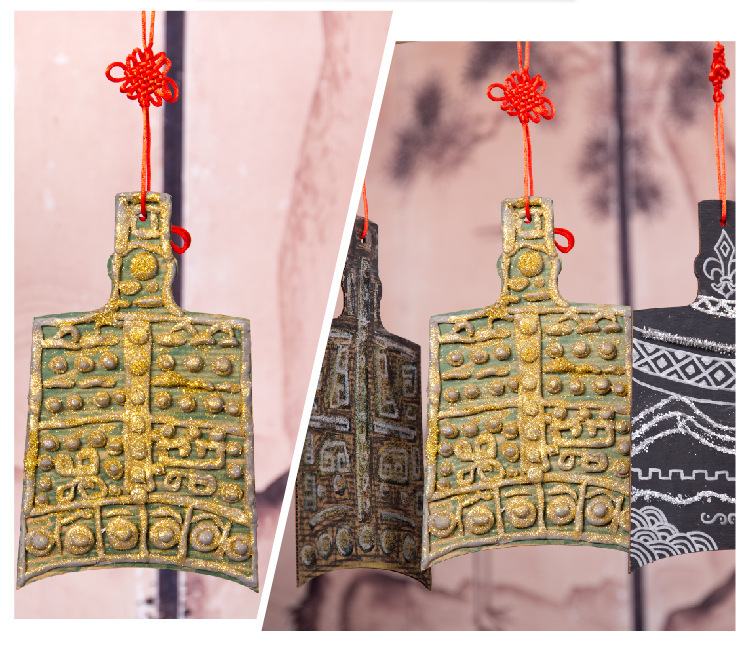 手工diy材料包幼儿园中国风编钟奏乐古典儿童自制乐器装饰挂饰