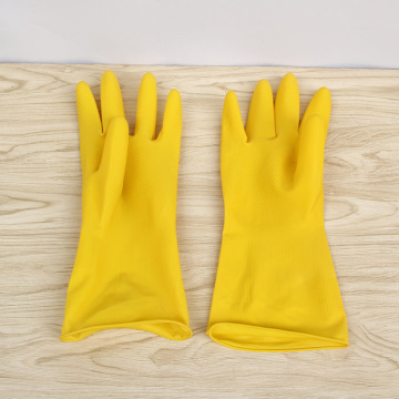 现货批发 牛筋乳胶手套加厚防水耐酸碱工业劳保橡胶手套批发