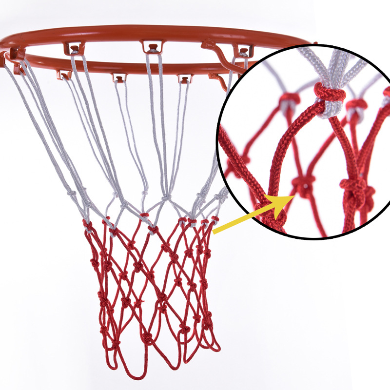Amazon Cross-Border Supply Polyester Bold Basketable Nets Competition Rim Net Outdoor Basketball Stand Mesh Basket Ball Net