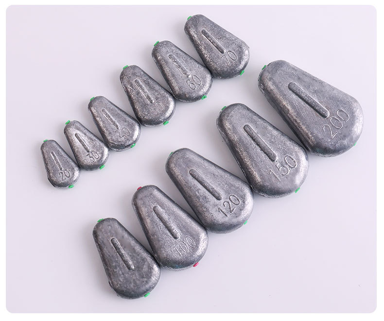 渔火渔具批发 塑心中空铅坠 空心铅坠 渔具配件 中通铅坠 铅坠