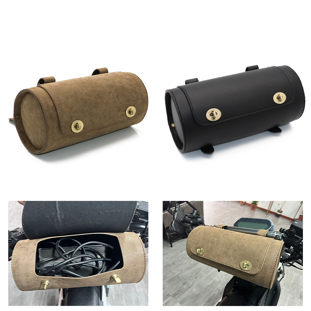 小牛电动车uqi/u1d/u b/us/u 复古挂包车头包皮革工具包侧边挂包