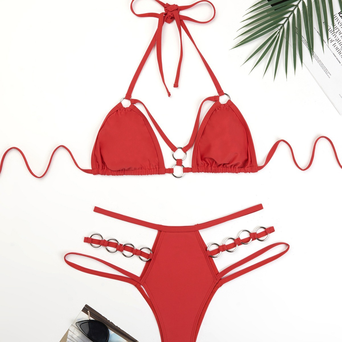 跨境外贸新款游泳衣女欧美性感bikini比基尼分体泳装工厂现货批发