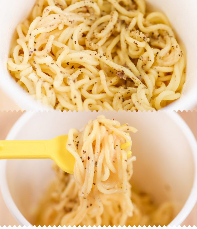 nissin日清意面意式肉酱芝士培根味杯速食意大利面方便泡面批发