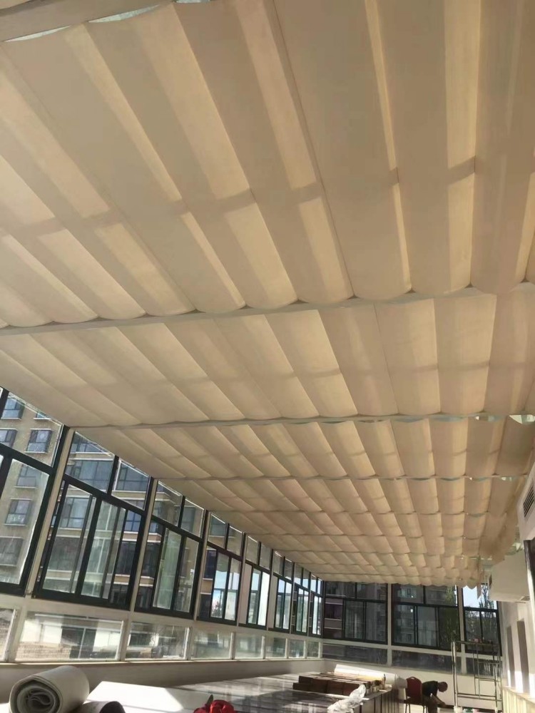 批发阳光房遮阳顶帘电动手动天棚帘折叠式天棚帘隔热玻璃房顶棚帘