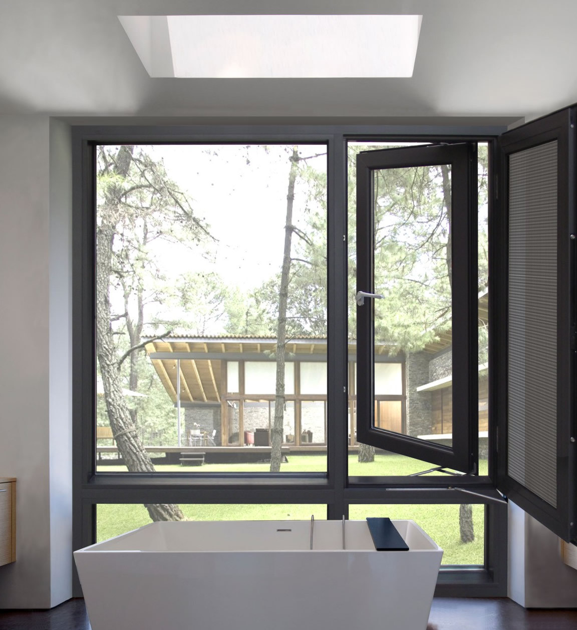 自动感应窗 外平开 108系/116系 窗框厚度1.4/1.